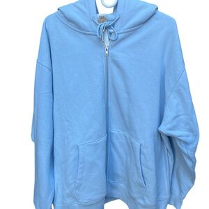 PINK Victoria's Secret Sky Blue Hoodie Oversized